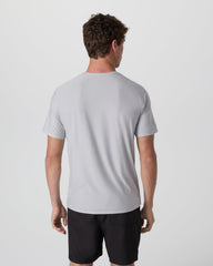 Strato Tech Tee Platinum White Tech Workout Shirt | Vuori For sale