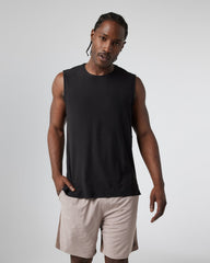 Strato Muscle Tee Men's Black Muscle Shirt | Vuori Online