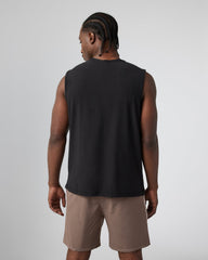 Strato Muscle Tee Men's Black Muscle Shirt | Vuori Online