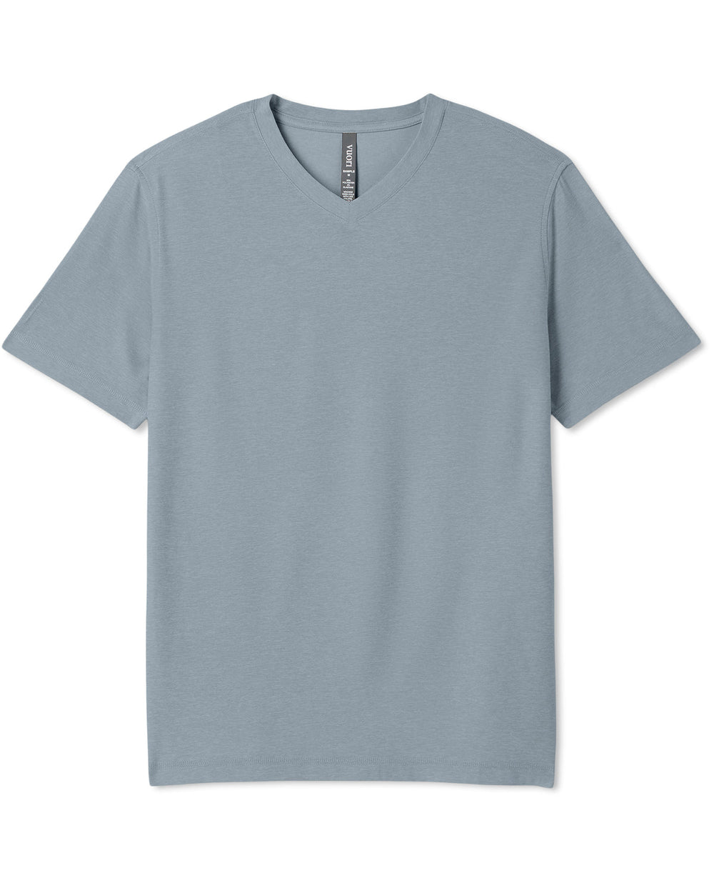 Strato Tech V-Neck Tee Men's Dusty Blue Heather Shirt | Vuori For sale