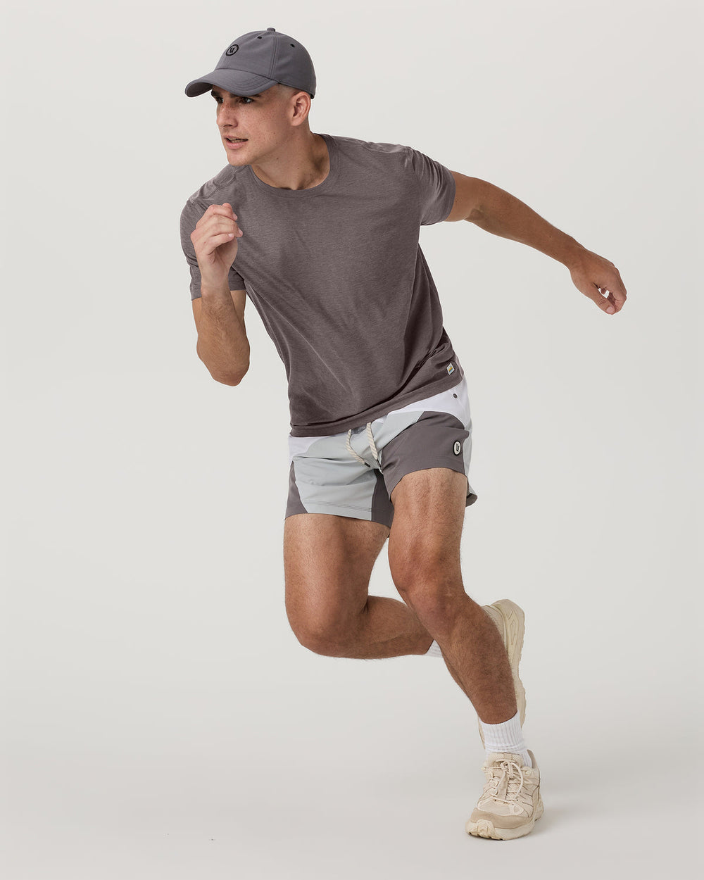 Strato Tech Tee Men's Huckleberry Heather T-Shirt | Vuori Online