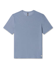 Strato Tech Tee Men's Chambray Heather Workout Shirt | Vuori