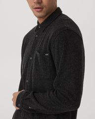 Long Sleeve Altitude Wool Shirt - Relaxed Volcanic Ash | Vuori Online