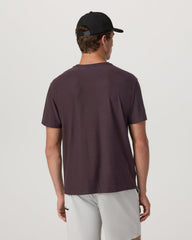 Short Sleeve Strato Pocket Tee - Relaxed Fit Raisin Heather | Vuori Clothing
