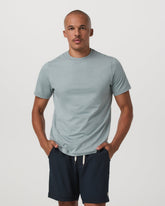 Short Sleeve Ponto Performance Tee Misty Blue Heather | Vuori On sale