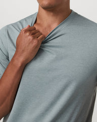Short Sleeve Ponto Performance Tee Misty Blue Heather | Vuori On sale