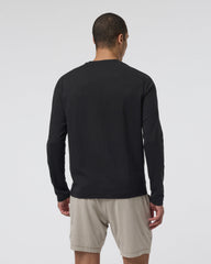 Long Sleeve Ponto Performance Tee Black Heather | Vuori Online