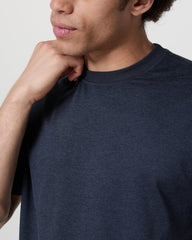Short Sleeve Ponto Tee - Relaxed Fit Midnight Heather | Vuori Outlet