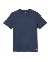 Short Sleeve Ponto Performance Tee Azure Heather | Vuori Clothing