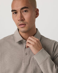 Men's Long Sleeve Coronado Rugby Walnut Heather | Vuori Sale