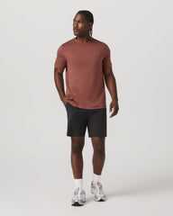 Short Sleeve Ponto Performance Tee Firebrick Heather | Vuori Outlet