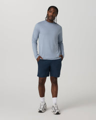 Long Sleeve Ponto Performance Tee Blue Dusk Heather | Vuori Sale