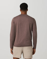 Men's Long Sleeve Ponto Performance Tee Elm Heather | Vuori Online