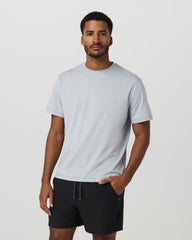 Short Sleeve Ponto Tee - Relaxed Fit Harbor Grey Heather | Vuori Outlet