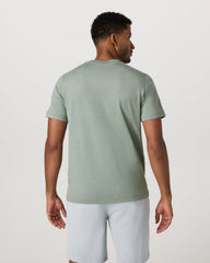 Men's Short Sleeve Ponto Performance Tee Thyme Heather | Vuori For sale