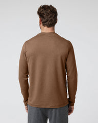 Long Sleeve Ponto Performance Tee Pecan Heather | Vuori
