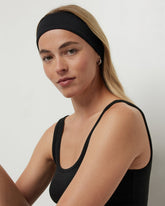 Halo Headband Black Heather Performance Headband | Vuori Clothing