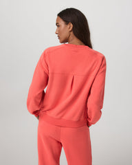 Sedona Seams Crew Women's Bright Coral Sweatshirt | Vuori Discount