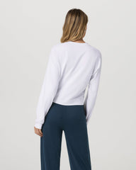 Halo Modern Crew Women's White Lounge Sweatshirt | Vuori On sale