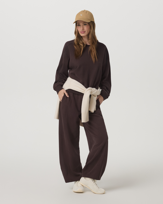 Sedona Seams Crew Women's French Roast Sweatshirt | Vuori US