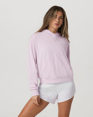 Women's Halo Modern Pullover Hoodie Lilac Breeze Heather | Vuori