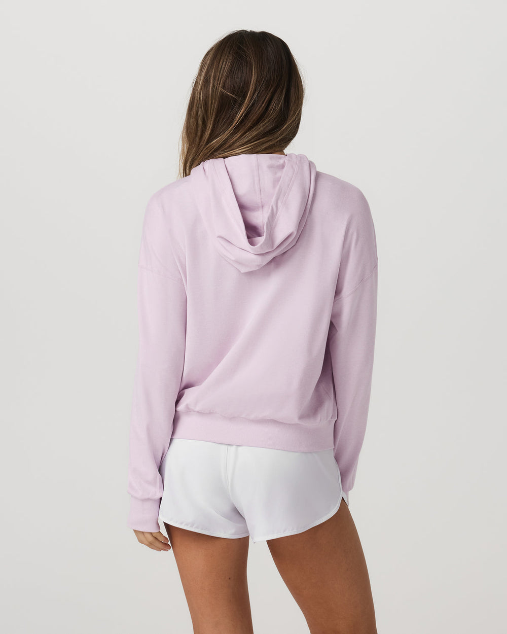 Women's Halo Modern Pullover Hoodie Lilac Breeze Heather | Vuori
