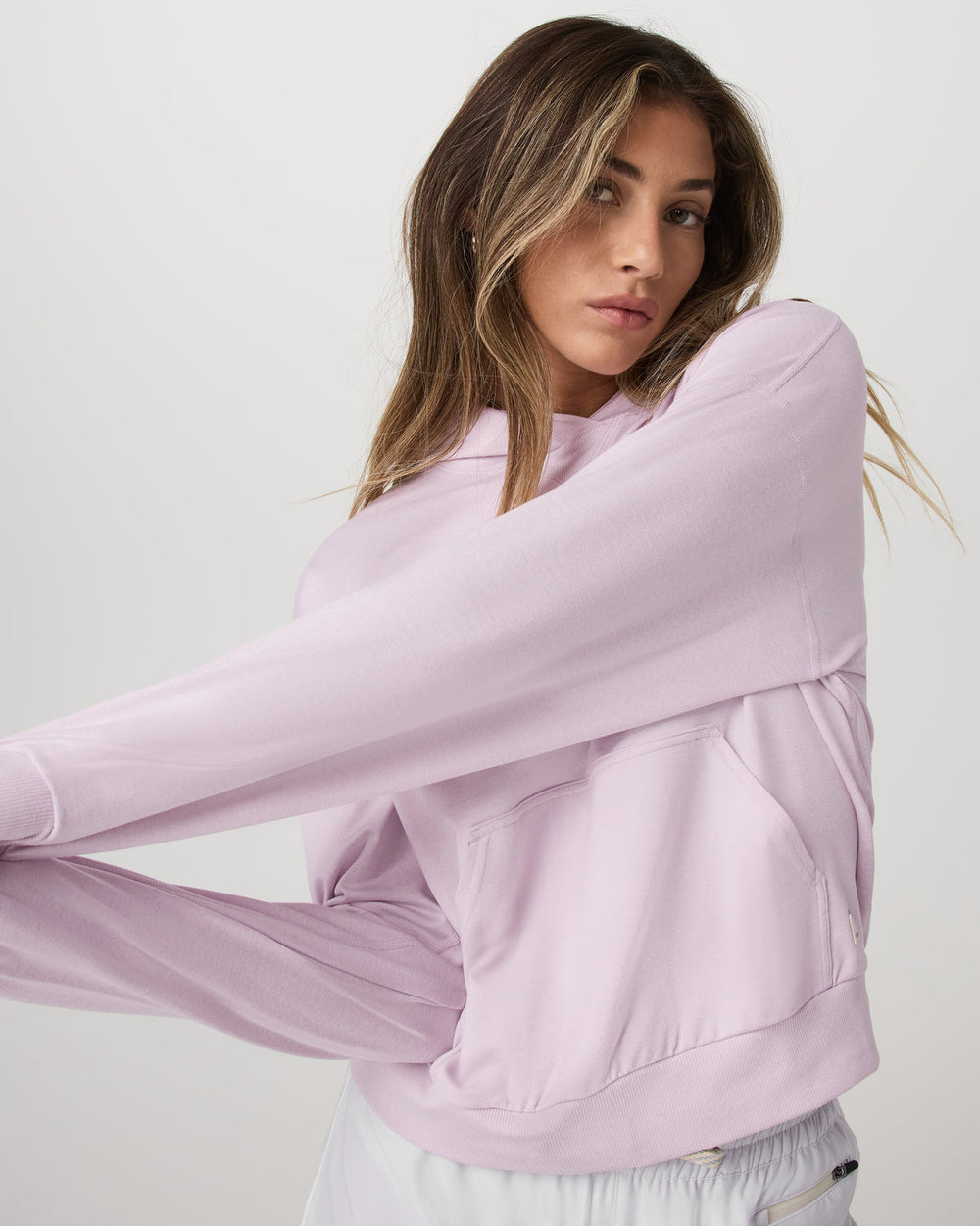 Women's Halo Modern Pullover Hoodie Lilac Breeze Heather | Vuori