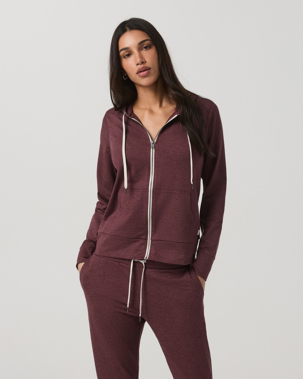 Women's Halo Performance Hoodie 2.0 Fig Heather | Vuori On sale