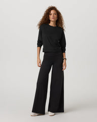 Halo Modern Crew Women's Black Heather Sweatshirt | Vuori Outlet