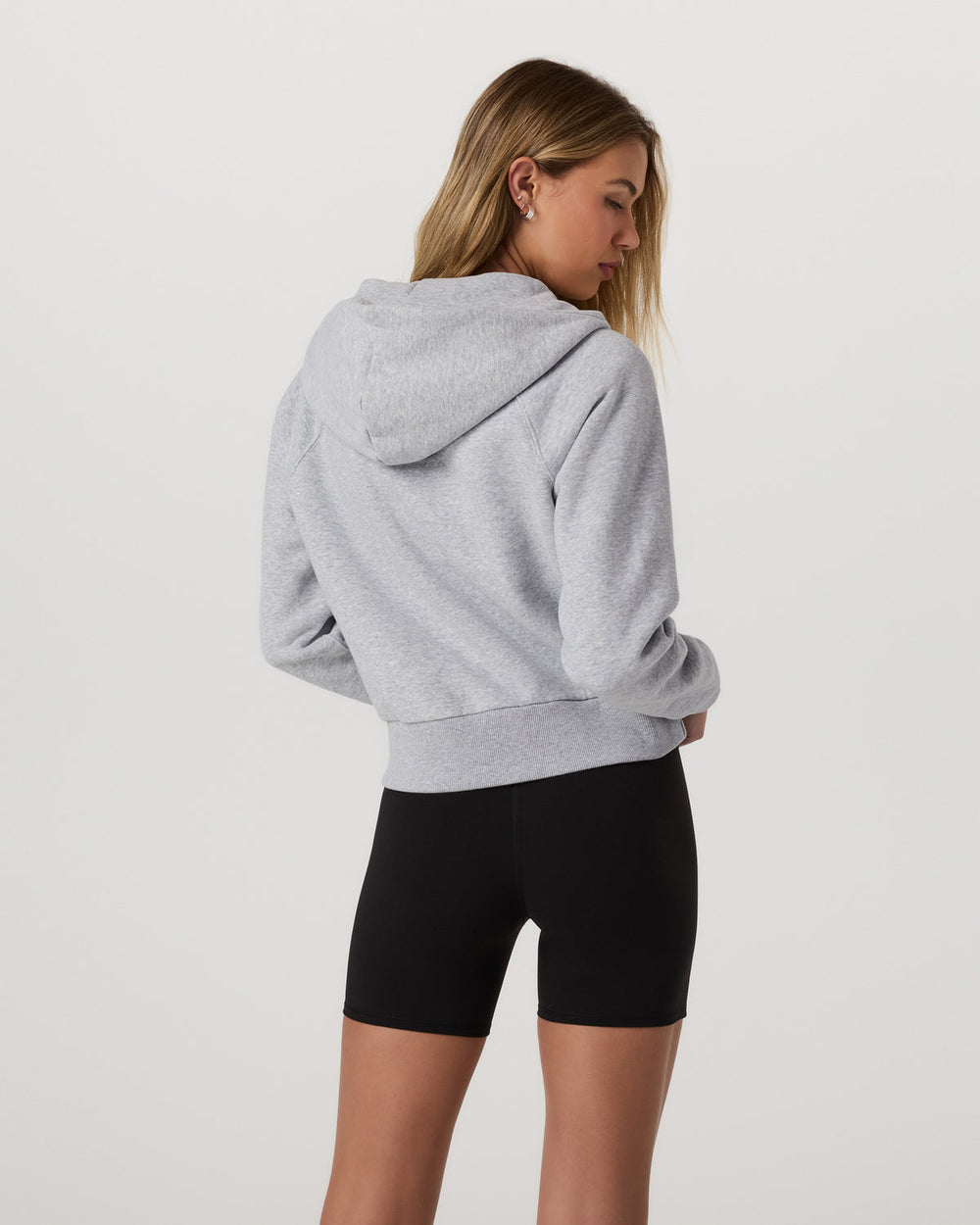 Restore Half Zip Hoodie Light Heather Grey Hoodie | Vuori Clothing