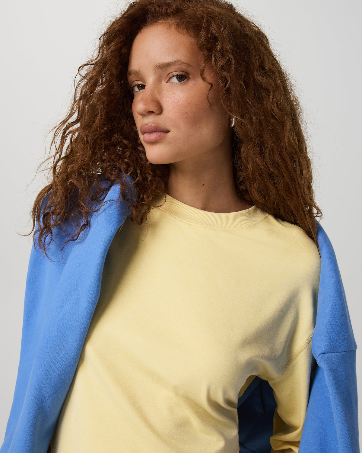 Halo Modern Crew Lemon Snap Heather Lounge Sweatshirt | Vuori