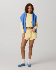 Halo Modern Crew Lemon Snap Heather Lounge Sweatshirt | Vuori