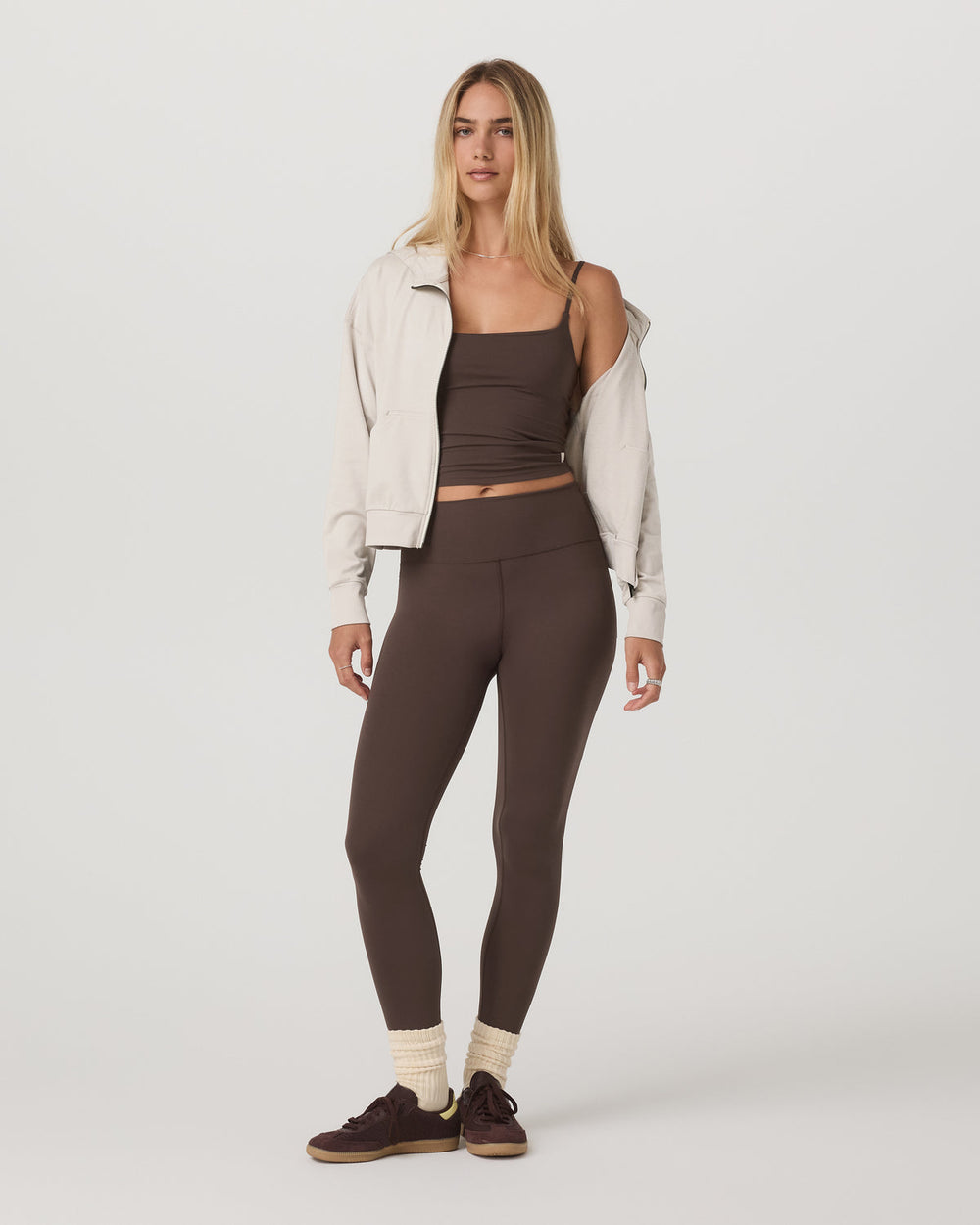 Halo Full Zip Hoodie Women's Ecru Heather Hoodie | Vuori Sale