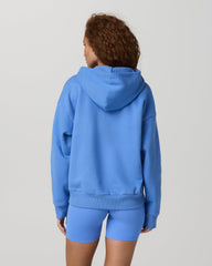 Restore Full Zip Hoodie Riviera Blue Zip-Up Sweater | Vuori US