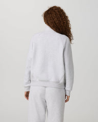 Restore Double Zip Sweatshirt Pale Grey Heather Full-Zip | Vuori Clothing