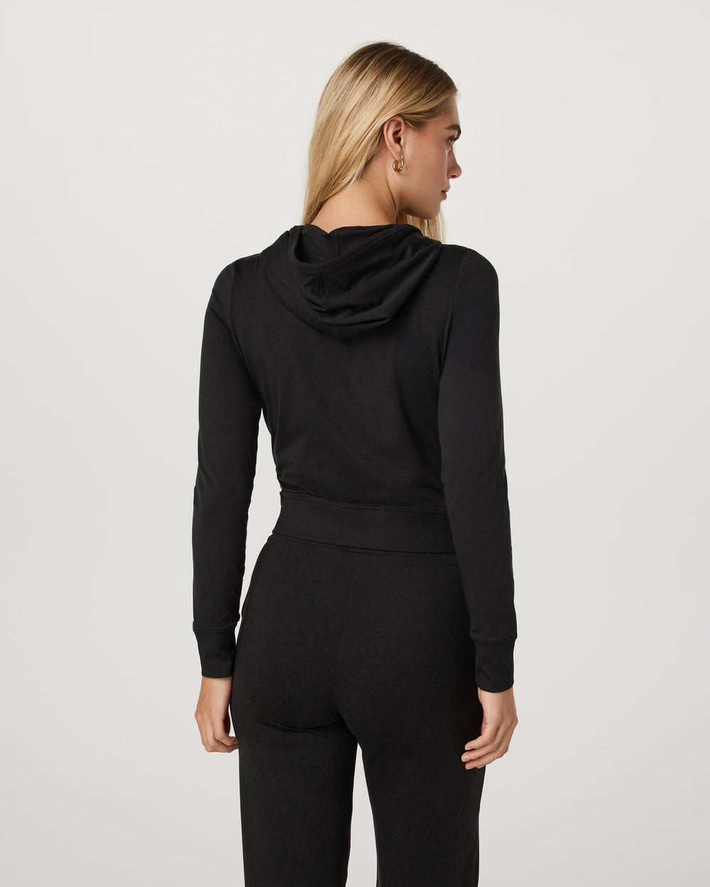 Halo Mini Full Zip Hoodie Black Heather | Vuori Discount