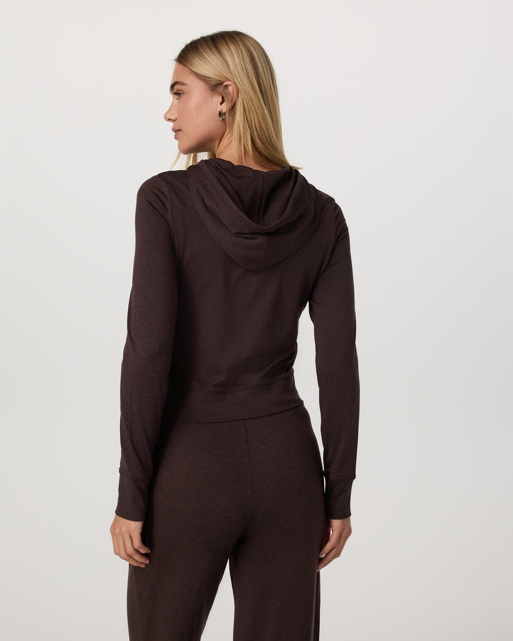Halo Mini FZ Hoodie Women's Java Heather Hoodie | Vuori On sale