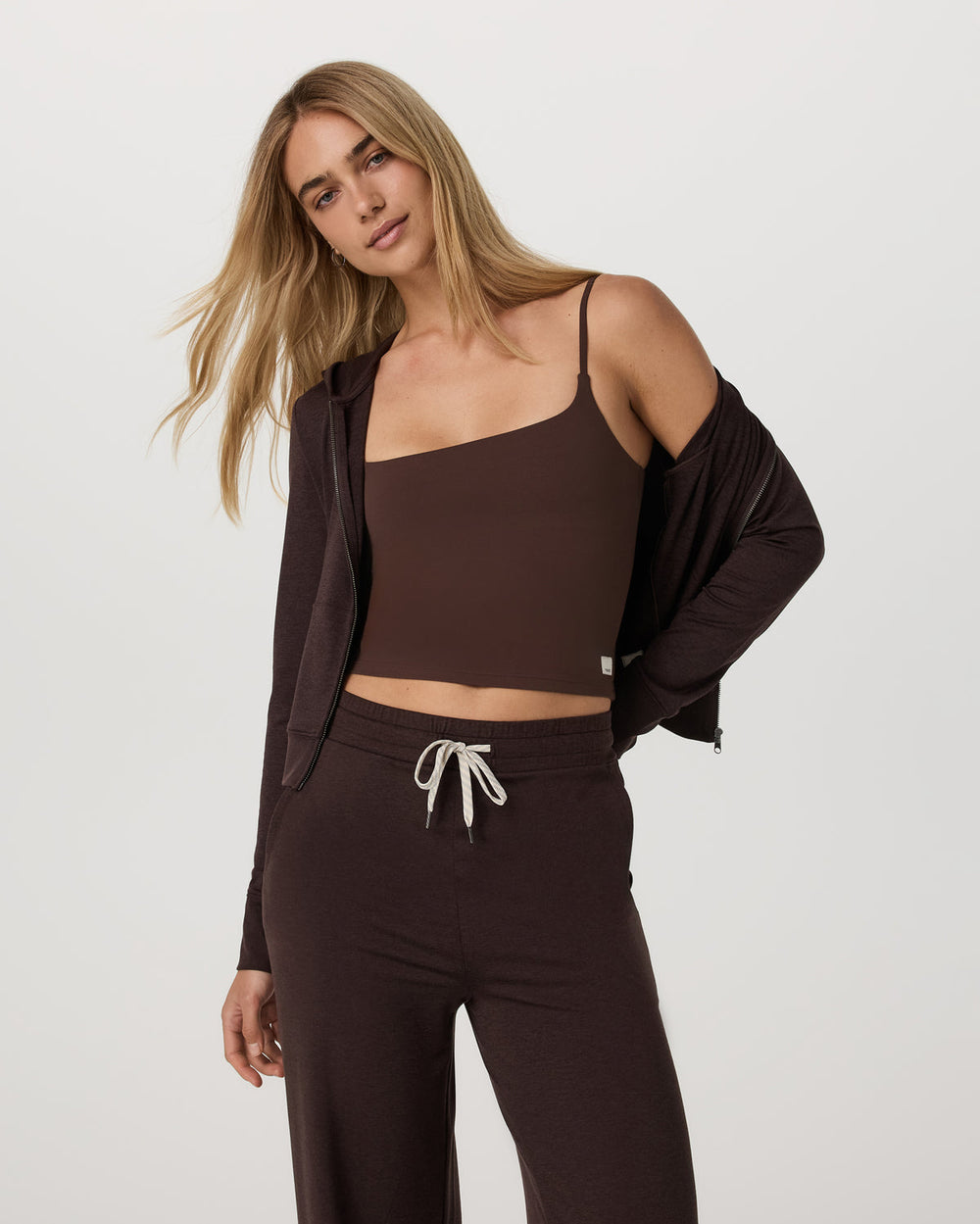 Halo Mini FZ Hoodie Women's Java Heather Hoodie | Vuori On sale