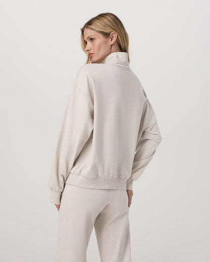 Granite Half Zip Women's Oatmeal Heather Sweatshirt | Vuori Outlet