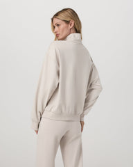 Granite Half Zip Women's Oatmeal Heather Sweatshirt | Vuori Outlet