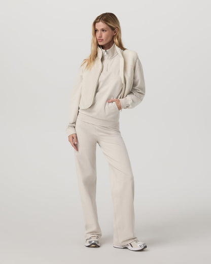 Granite Half Zip Women's Oatmeal Heather Sweatshirt | Vuori Outlet