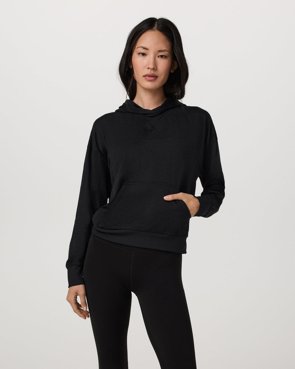 Halo Pullover Hoodie Women's Black Heather Hoodie | Vuori US