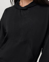 Halo Pullover Hoodie Women's Black Heather Hoodie | Vuori US