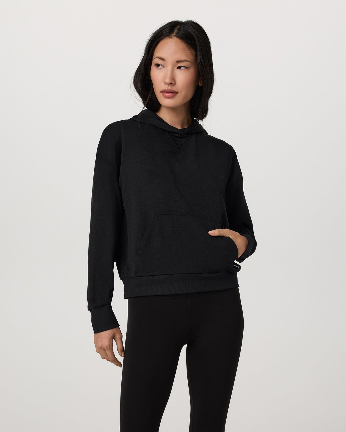 Halo Pullover Hoodie Women's Black Heather Hoodie | Vuori US