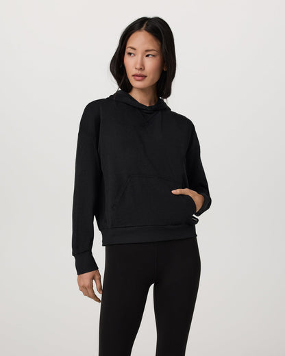 Halo Pullover Hoodie Women's Black Heather Hoodie | Vuori US