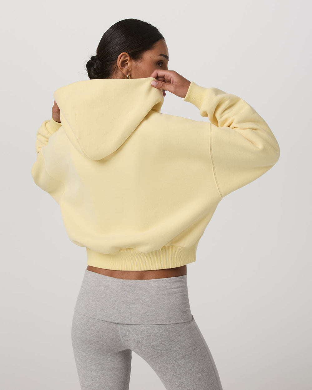 Restore Mini Full Zip Hoodie Lemon Snap Oversized Hoodie | Vuori Clothing