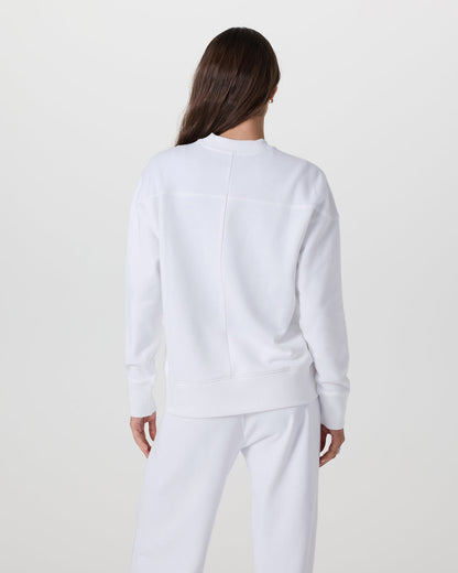 Sedona Weekender Crew Women's White Pullover | Vuori