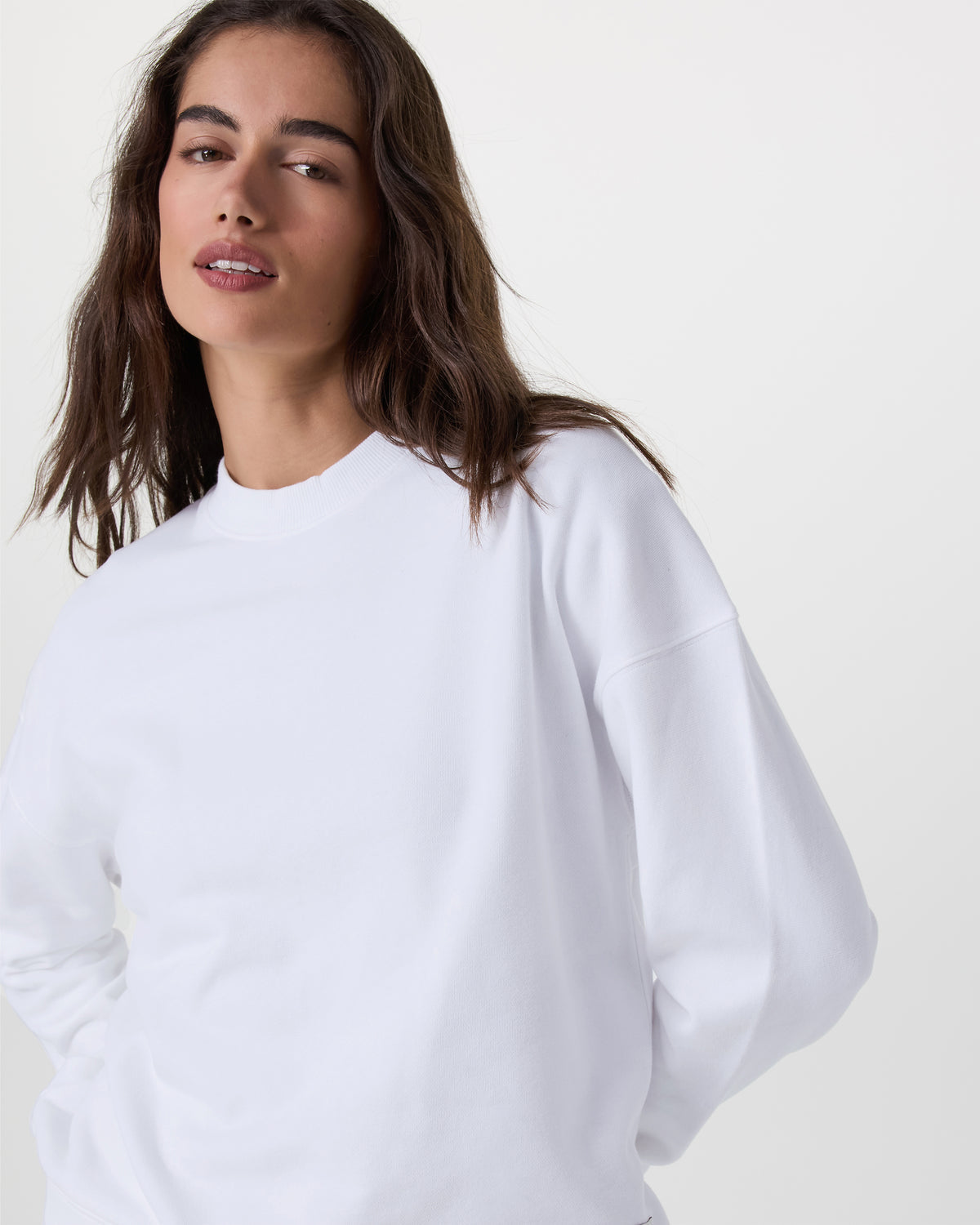 Sedona Weekender Crew Women's White Pullover | Vuori