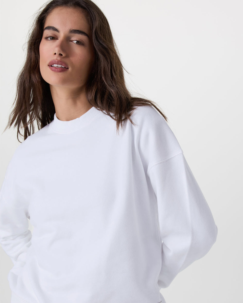 Sedona Weekender Crew Women's White Pullover | Vuori