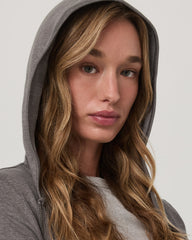 Halo Mini FZ Hoodie Women's Chia Heather Hoodie | Vuori For sale